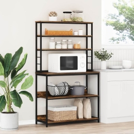 Virtuves Plaukts Dūmaka Ozols 100 X 40 X 168 Cm Vidaxl