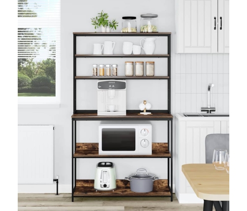 Virtuves Plaukts Dūmaka Ozols 100 X 40 X 168 Cm Vidaxl