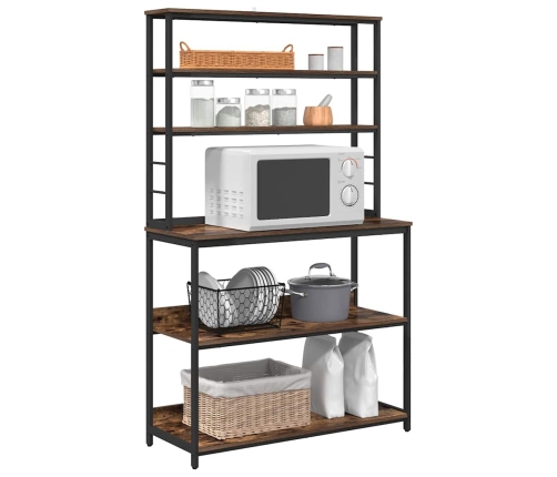 Virtuves Plaukts Dūmaka Ozols 100 X 40 X 168 Cm Vidaxl