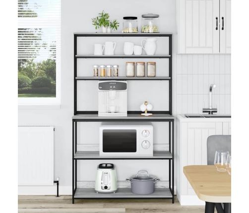 Virtuves Plaukts Pelēks Sonoma 100 X 40 X 168 Cm Vidaxl