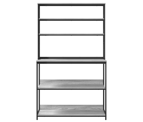 Virtuves Plaukts Pelēks Sonoma 100 X 40 X 168 Cm Vidaxl