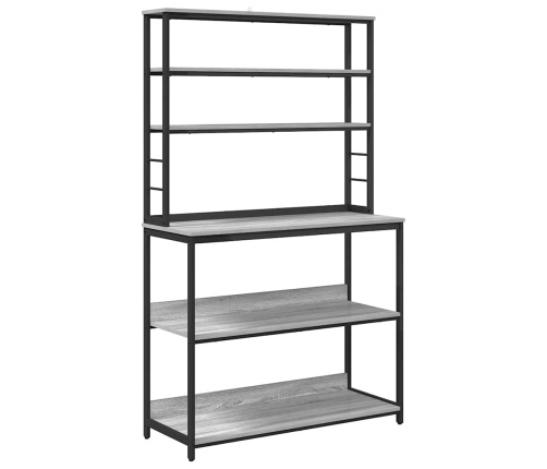 Virtuves Plaukts Pelēks Sonoma 100 X 40 X 168 Cm Vidaxl