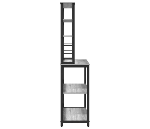 Virtuves Plaukts Pelēks Sonoma 100 X 40 X 168 Cm Vidaxl