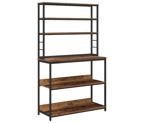 Virtuves Plaukts Vecs Koks 100 X 40 X 168 Cm Inženierijas Koks Vidaxl