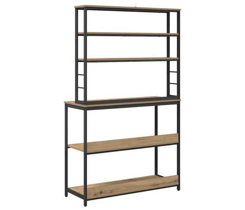 Virtuves Plaukts Artisānā Ozols 100 X 40 X 168 Cm Vidaxl