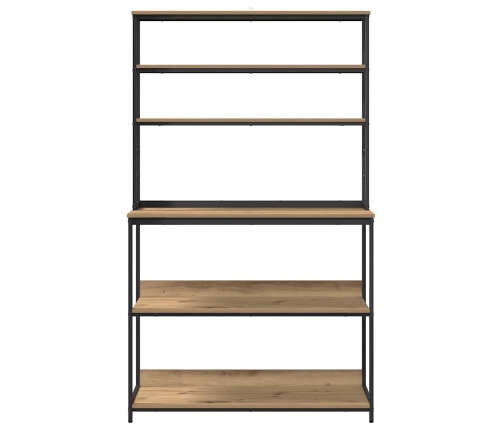 Virtuves Plaukts Artisānā Ozols 100 X 40 X 168 Cm Vidaxl