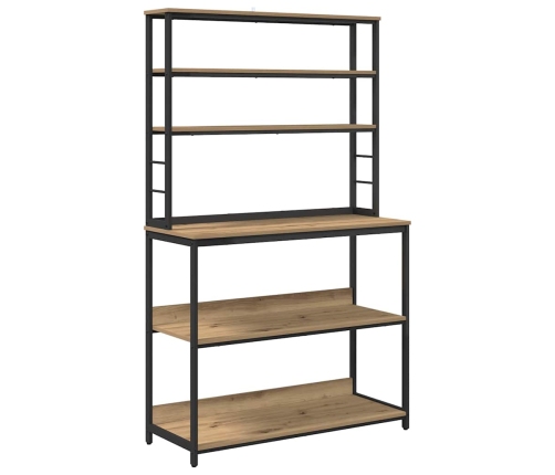 Virtuves Plaukts Artisānā Ozols 100 X 40 X 168 Cm Vidaxl