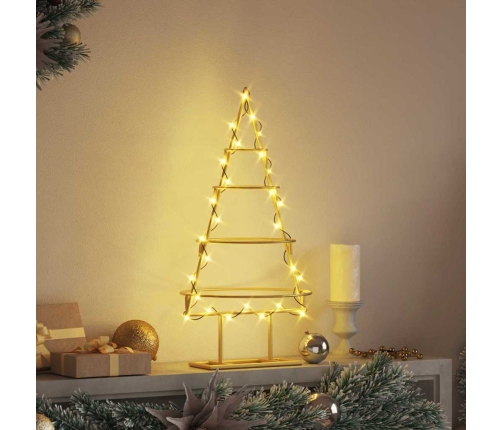 Metāla Ziemassvētku Koks Zelts 60 Cm Pulverkrāsots Tērauds Vidaxl