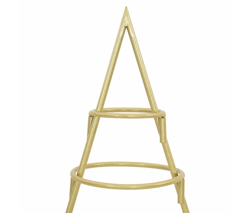 Metāla Ziemassvētku Koks Zelts 90 Cm Pulverkrāsots Tērauds Vidaxl