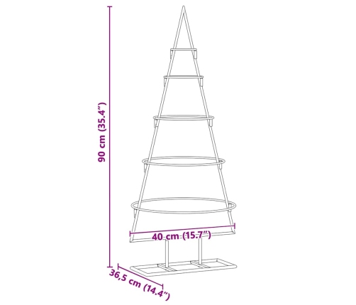 Metāla Ziemassvētku Koks Zelts 90 Cm Pulverkrāsots Tērauds Vidaxl