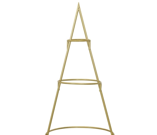 Metāla Ziemassvētku Koks Zelts 150 Cm Pulverkrāsots Tērauds Vidaxl