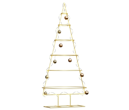 Metāla Ziemassvētku Koks Zelts 150 Cm Pulverkrāsots Tērauds Vidaxl