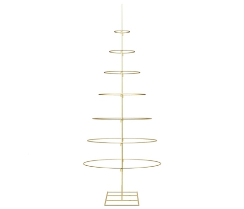 Metāla Ziemassvētku Koks Zelts 210 Cm Pulverkrāsots Tērauds Vidaxl