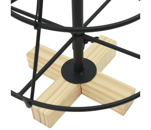 Ziemassvētku Konusu Koks Ar Statīvu Melna 60 Cm Tērauds Vidaxl