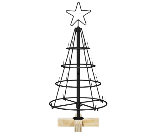 Ziemassvētku Konusu Koks Ar Statīvu Melna 60 Cm Tērauds Vidaxl
