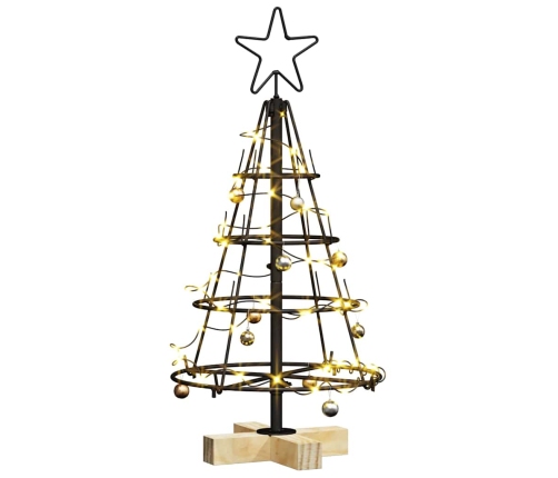 Ziemassvētku Konusu Koks Ar Statīvu Melna 60 Cm Tērauds Vidaxl