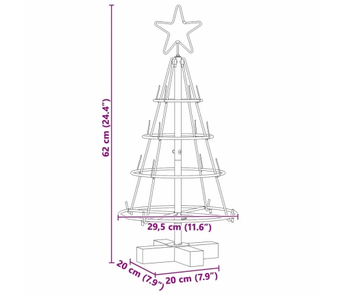 Ziemassvētku Konusu Koks Ar Statīvu Melna 60 Cm Tērauds Vidaxl
