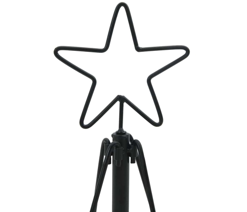 Ziemassvētku Konusu Koks Ar Statīvu Melna 90 Cm Tērauds Vidaxl