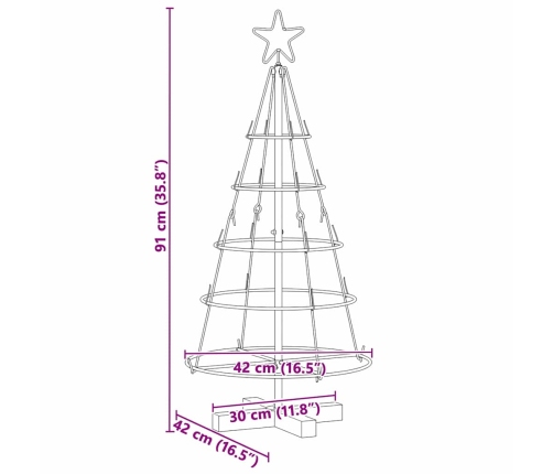 Ziemassvētku Konusu Koks Ar Statīvu Melna 90 Cm Tērauds Vidaxl