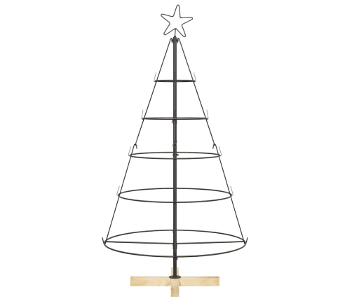 Ziemassvētku Konusu Koks Ar Statīvu Melna 125 Cm Tērauds Vidaxl