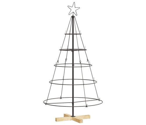 Ziemassvētku Konusu Koks Ar Statīvu Melna 125 Cm Tērauds Vidaxl
