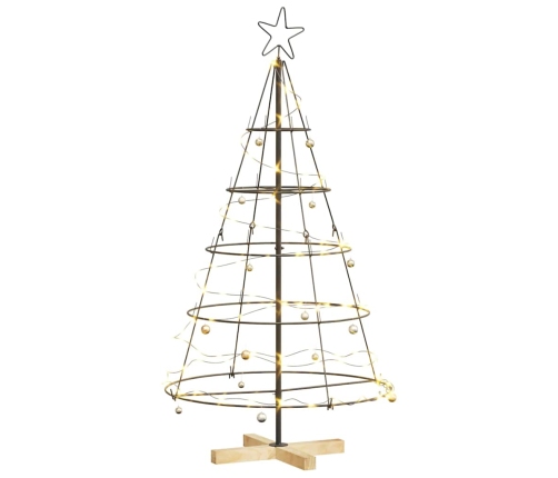 Ziemassvētku Konusu Koks Ar Statīvu Melna 125 Cm Tērauds Vidaxl