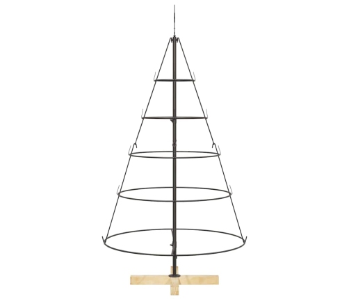 Ziemassvētku Konusu Koks Ar Statīvu Melna 125 Cm Tērauds Vidaxl