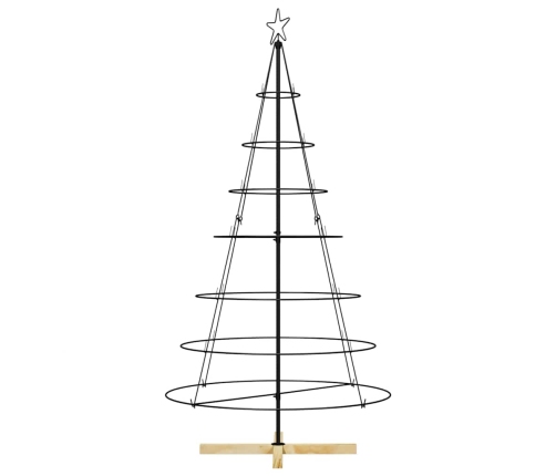 Ziemassvētku Konusu Koks Ar Statīvu Melna 180 Cm Tērauds Vidaxl
