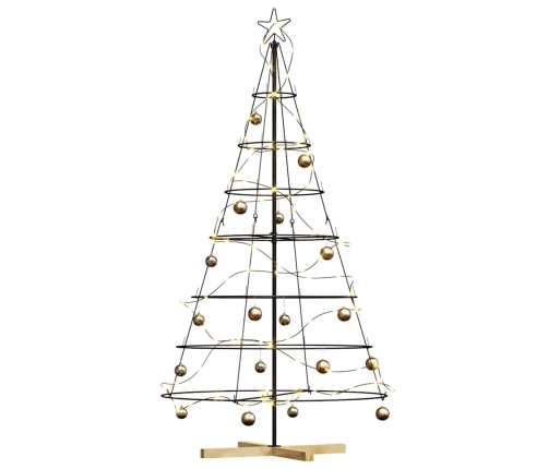 Ziemassvētku Konusu Koks Ar Statīvu Melna 180 Cm Tērauds Vidaxl