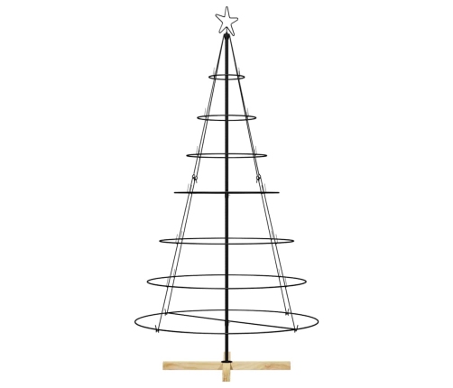 Ziemassvētku Konusu Koks Ar Statīvu Melna 180 Cm Tērauds Vidaxl