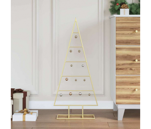 Metāla Ziemassvētku Koks Zelts 90 Cm Pulverkrāsots Tērauds Vidaxl