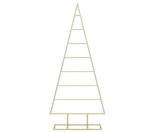 Metāla Ziemassvētku Koks Zelts 125 Cm Pulverkrāsots Tērauds Vidaxl