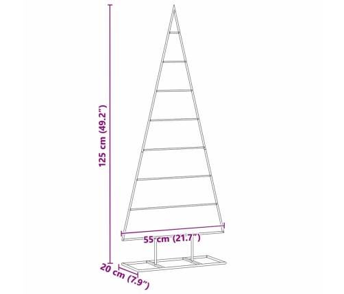 Metāla Ziemassvētku Koks Zelts 125 Cm Pulverkrāsots Tērauds Vidaxl