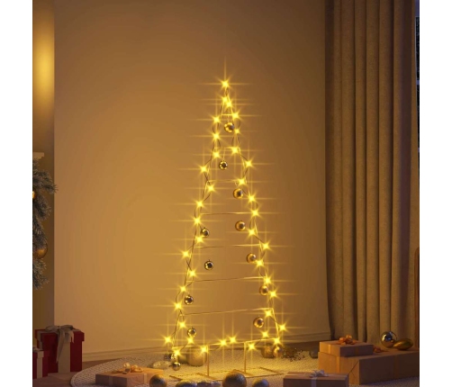 Metāla Ziemassvētku Koks Zelts 150 Cm Pulverkrāsots Tērauds Vidaxl