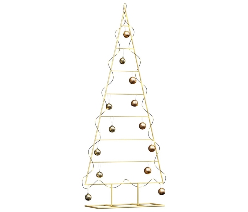 Metāla Ziemassvētku Koks Zelts 150 Cm Pulverkrāsots Tērauds Vidaxl