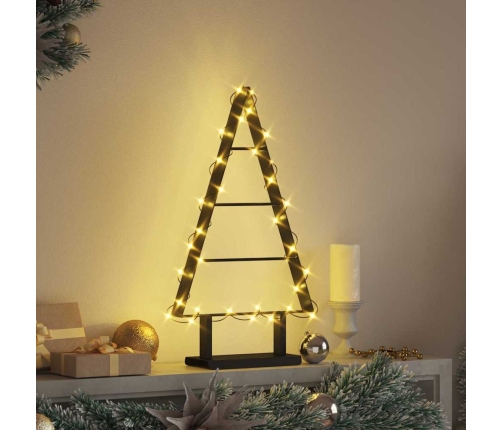 Metāla Ziemassvētku Koks Ar Statīvu Melna 60 Cm Tērauds Vidaxl