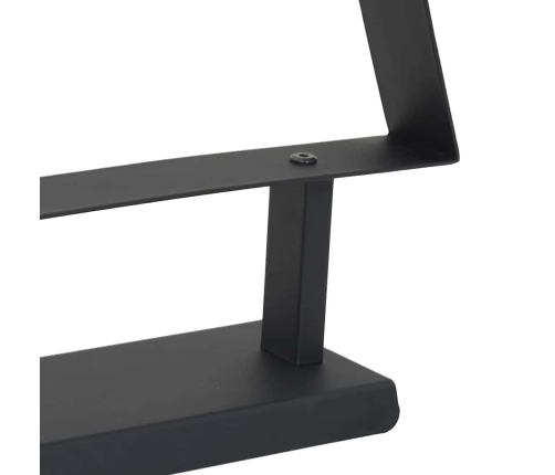 Metāla Ziemassvētku Koks Ar Statīvu Melna 90 Cm Tērauds Vidaxl