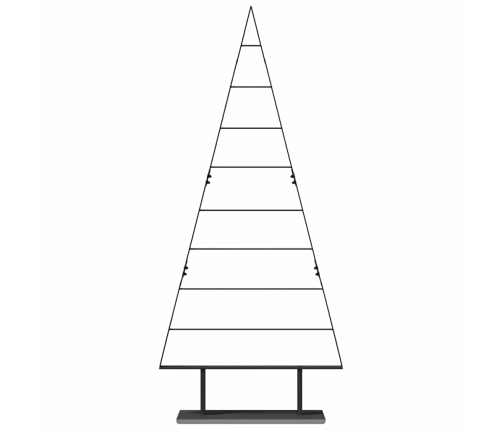 Metāla Ziemassvētku Koks Ar Statīvu Melna 180 Cm Tērauds Vidaxl