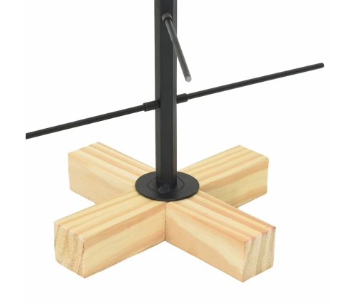 Metāla Ziemassvētku Koks Melna 60 Cm Pulverkrāsots Tērauds Vidaxl