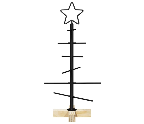 Metāla Ziemassvētku Koks Melna 60 Cm Pulverkrāsots Tērauds Vidaxl
