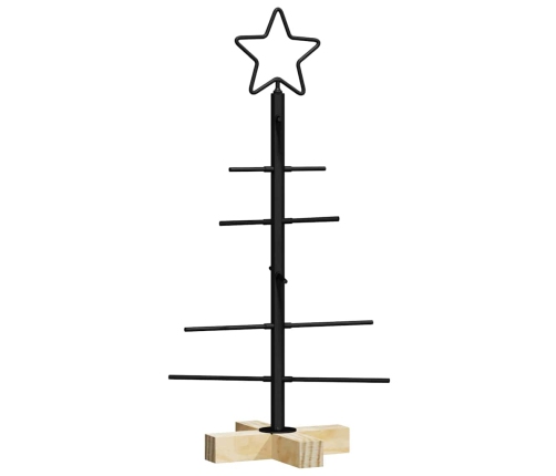 Metāla Ziemassvētku Koks Melna 60 Cm Pulverkrāsots Tērauds Vidaxl