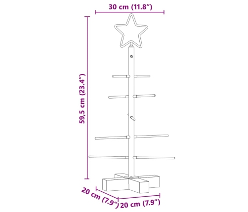 Metāla Ziemassvētku Koks Melna 60 Cm Pulverkrāsots Tērauds Vidaxl