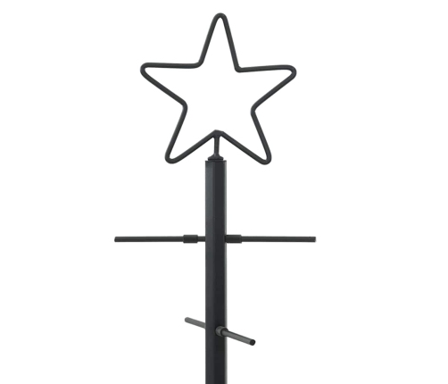 Metāla Ziemassvētku Koks Melna 90 Cm Pulverkrāsots Tērauds Vidaxl