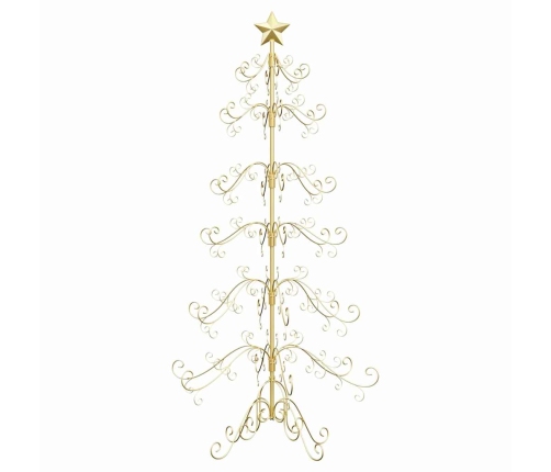 Metāla Ziemassvētku Koks Zelts 180 Cm Pulverkrāsots Tērauds Vidaxl