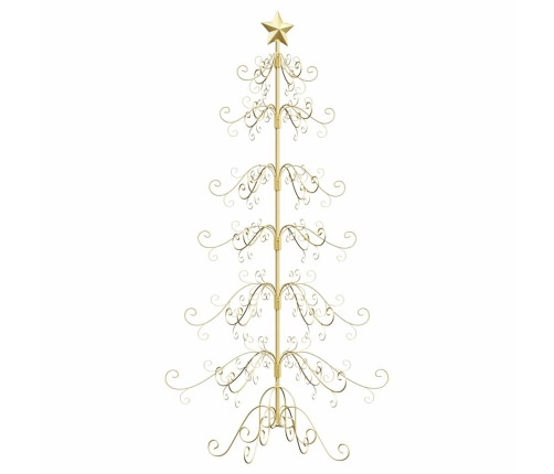 Metāla Ziemassvētku Koks Zelts 180 Cm Pulverkrāsots Tērauds Vidaxl