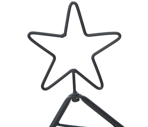 Metāla Ziemassvētku Koks Ar Statīvu Melna 60 Cm Tērauds Vidaxl