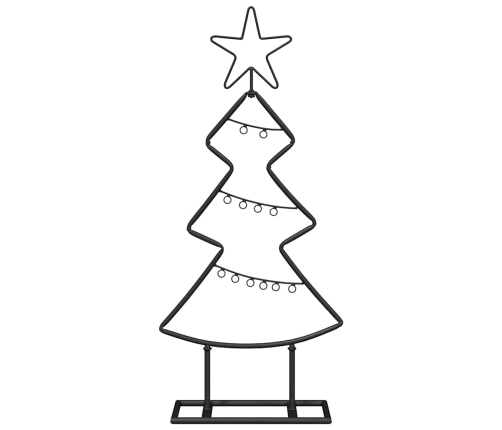 Metāla Ziemassvētku Koks Ar Statīvu Melna 60 Cm Tērauds Vidaxl