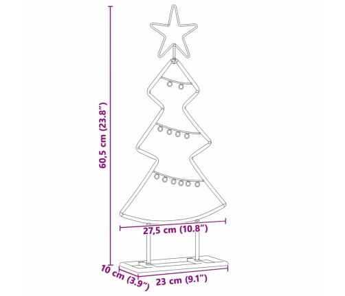 Metāla Ziemassvētku Koks Ar Statīvu Melna 60 Cm Tērauds Vidaxl