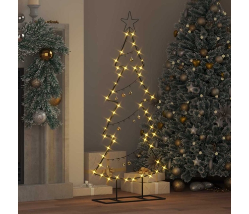 Metāla Ziemassvētku Koks Ar Statīvu Melna 125 Cm Tērauds Vidaxl