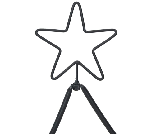 Metāla Ziemassvētku Koks Ar Statīvu Melna 150 Cm Tērauds Vidaxl